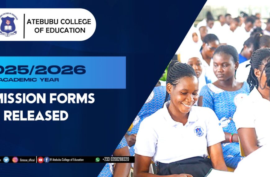 2025/2026 ADMISSION FORMS RELEASED