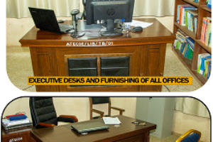 Executive Desks and furnishing of all offices