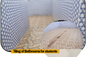 Tiling of Bathrooms for students