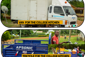 Van and Tricycle for the College Kitchen